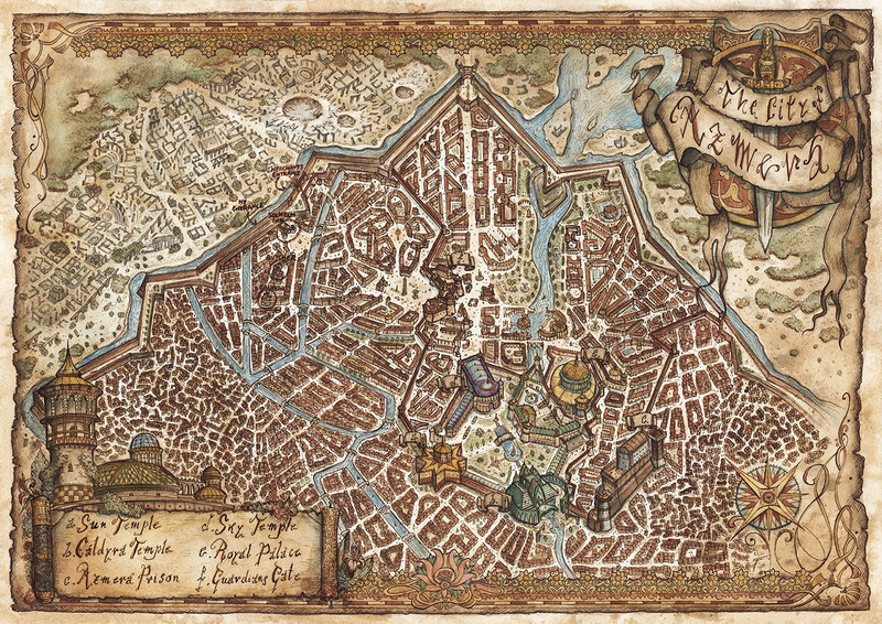 Illustration for article titled A Collection Of Beautiful, Hand-Drawn Maps For Video Games And RPGs